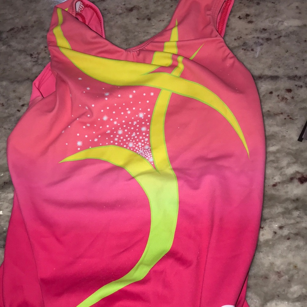 GK Pink gymnastics leotard CL